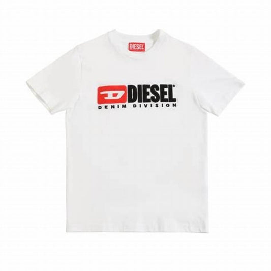 Camiseta de Algodón con Logo para Niña Diesel