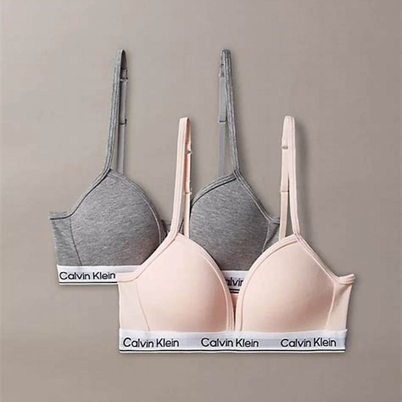 Pack de 2 Sujetadores de Algodón con Logo para Niña Calvin Klein